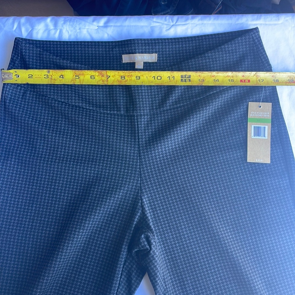 Dress pants spandex black and gray //Large HOPE & HARLOW A5